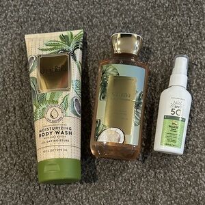 Waikiki Beach Coconut Moisturizing Body Wash, Shower Gel & Sunscreen Spray